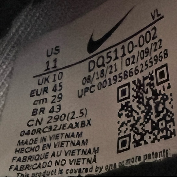 Nike Vapor Edge Speed 360 Black Metallic Gold Football Cleats - Picture 7 of 8